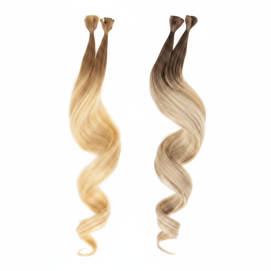 DI BIASE EXTENSION CABELLO ONDULADO MECHAS DE QUERATINA OMBRÉ 0,8GR X 20PZ 50CM ART. 2002.SH-WA