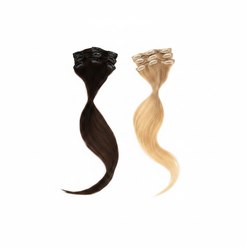 DI BIASE EXTENSION CON CLIP 3 TIRAS 60/66 GRAMOS SET 3 PZ CABELLO LISO TEJIDO ART. EASY THREE SET