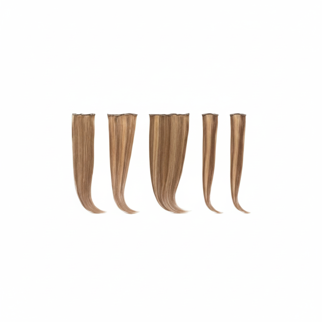 DI BIASE EXTENSION CON CLIP 5 TIRAS 100 GRAMOS KIT 5 PZ CABELLO LISO TEJIDO CON CLIP 100GR 50-55CM ART. KIT FIVE