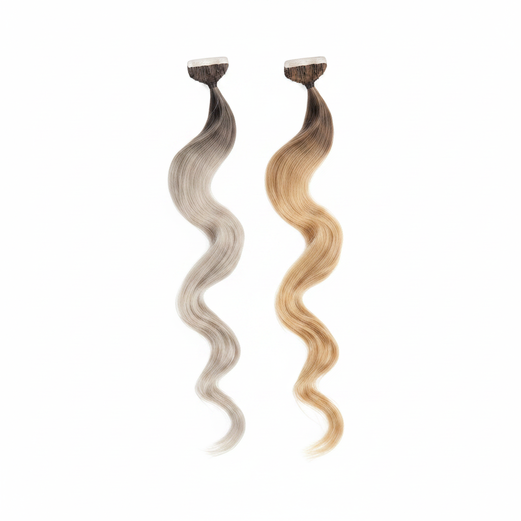 DI BIASE EXTENSION CABELLO ONDULADO MECHAS ADHESIVAS 2.5GR OMBRÉ X 10PZ 50CM ART. STKR 4 CM 50 SH-W