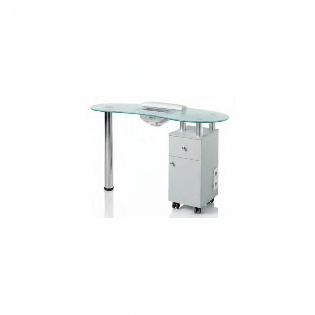 Mesa de vidrio templado con aspirador Logika 1 art. 800.312