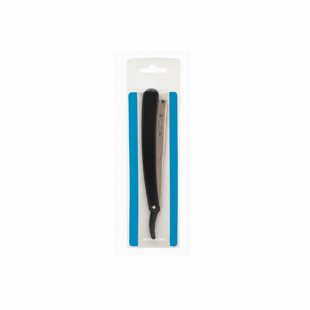 RAZOR DE ACERO INOXIDABLE BARBERO MEDIA HOJA ACERO INOX ES664