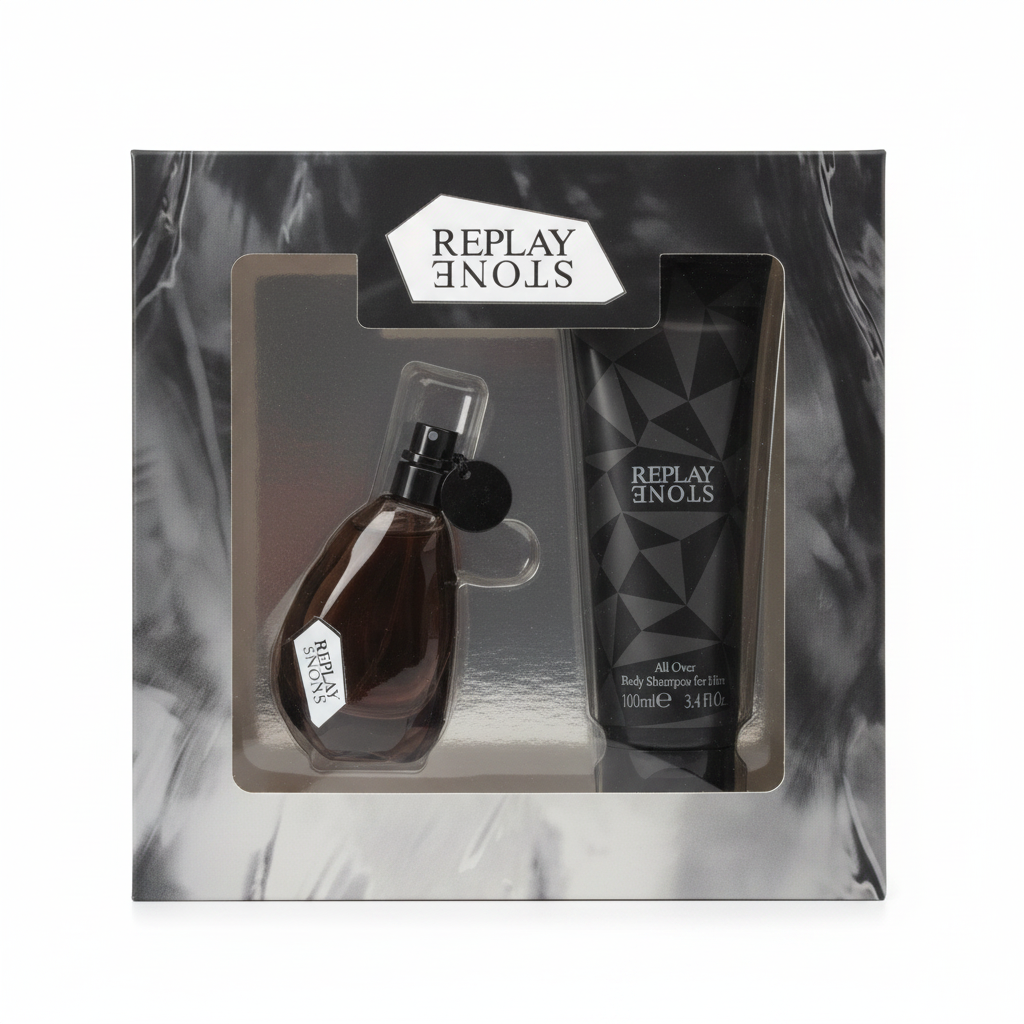 REPLAY STONE PARA ÉL SET COMPACTO EDT 30ML+GEL DE DUCHA 100ML
