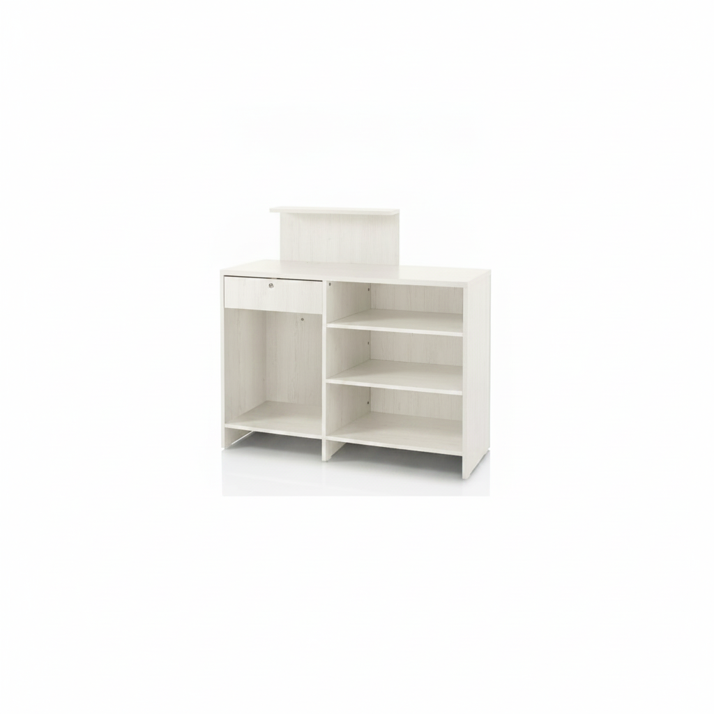 MOSTRADOR DE RECEPCIÓN LARICE BLANCO VISTA CONSOLLE WHITE ART. 375.210