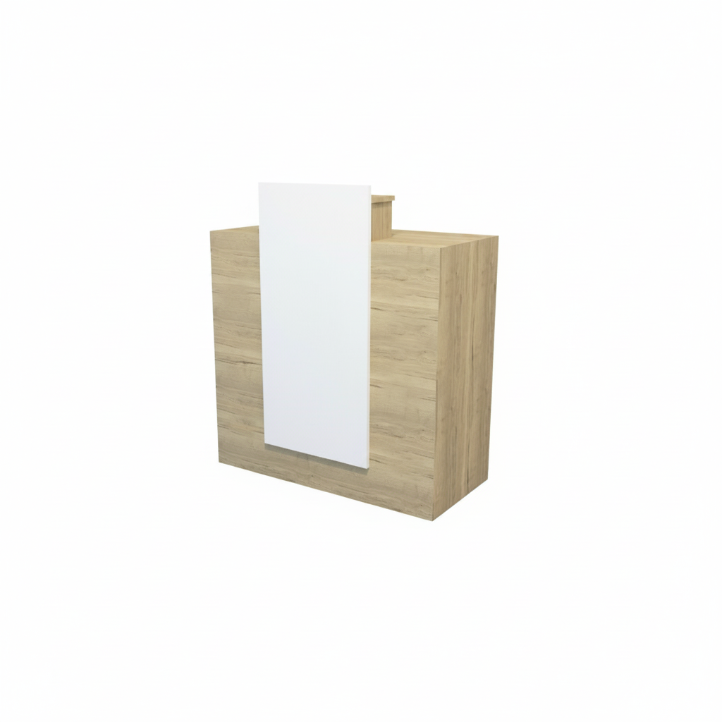 MELCAP MOSTRADOR RECEPCIÓN BLANCO/ROBLE ART.AR0915R