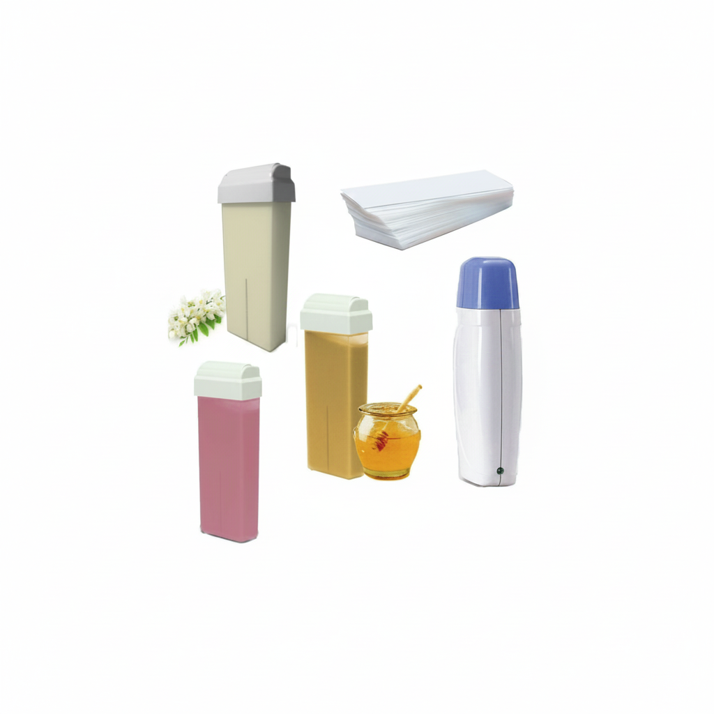 KIT CALENTADOR DE CERA RODILLO + 3 CERAS RODILLO + 100 TIRAS