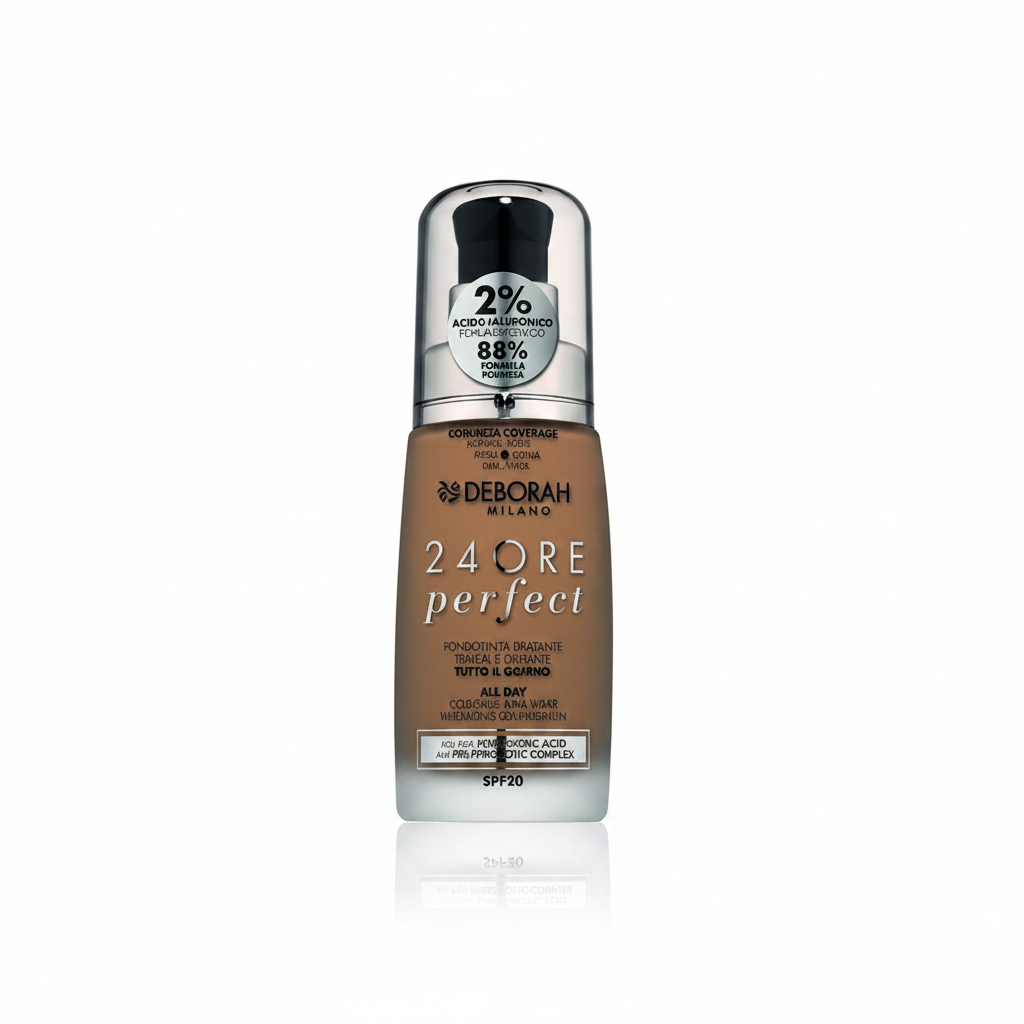 DEBORAH BASE DE MAQUILLAJE 24 HORAS PERFECTA NUEVA CON ÁCIDO HIALURÓNICO N.06