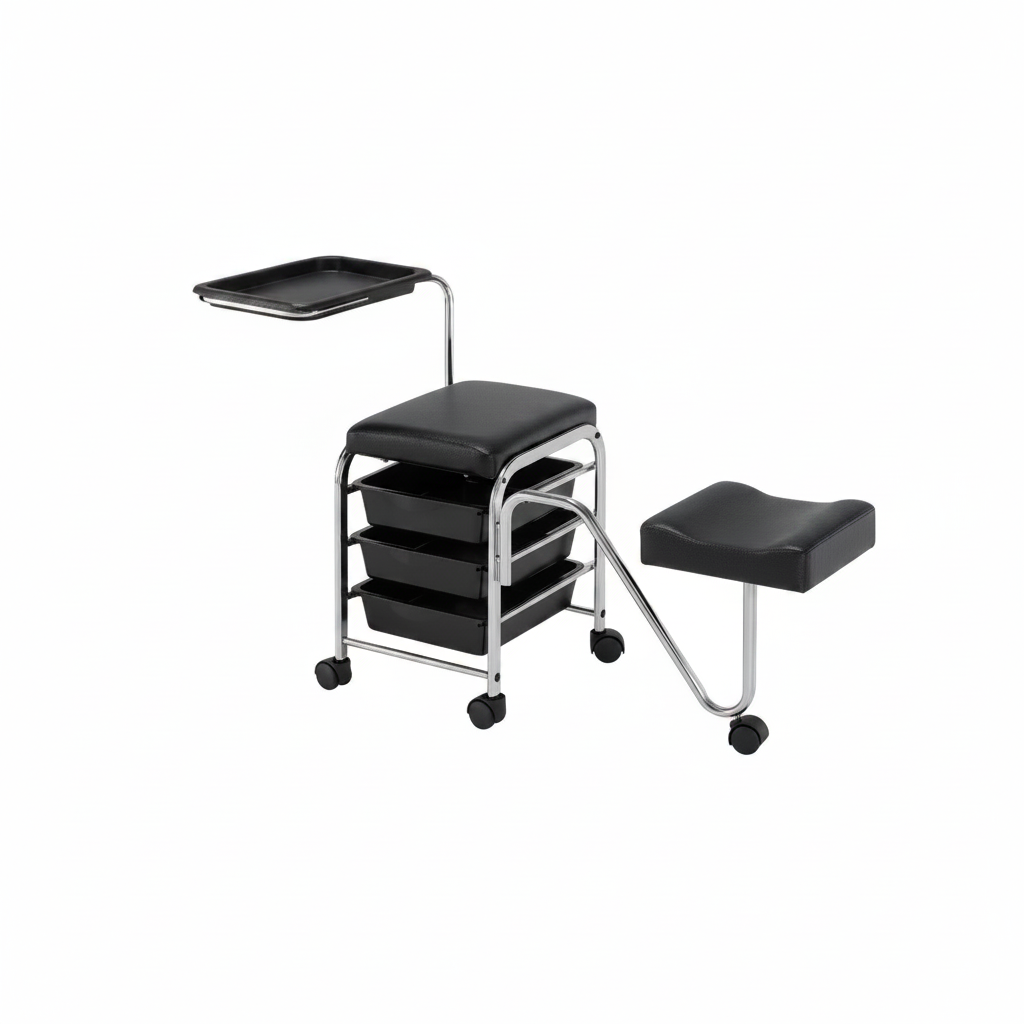 CARRITO PORTA HERRAMIENTAS PEDICURA SERVICE NEGRO ART. 370.521