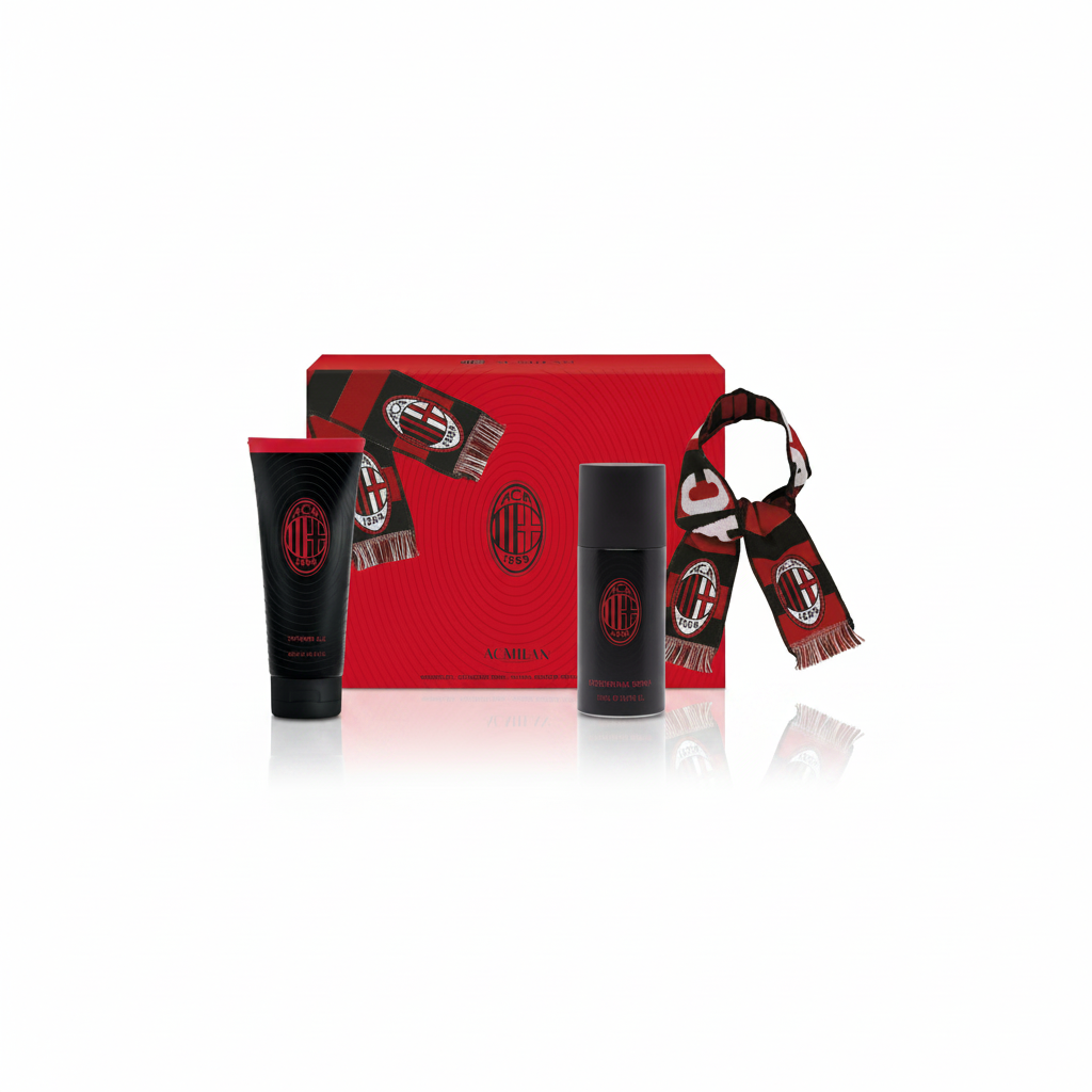 MILAN SET DE REGALO DESODORANTE 150ML + GEL DE DUCHA 200ML + BUFANDA