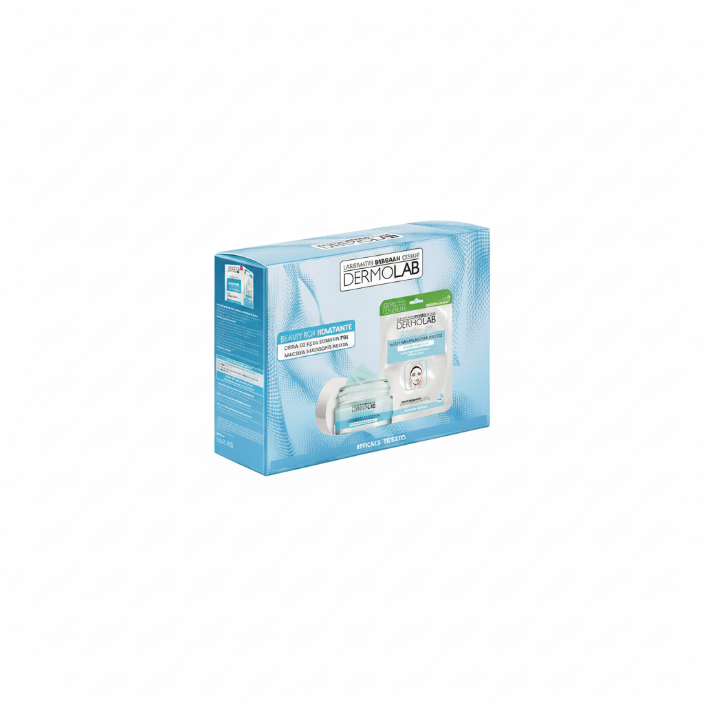 DERMOLAB BEAUTY BOX GEL HIDRATANTE FACIAL 50ML + MASCARILLA DE TELA