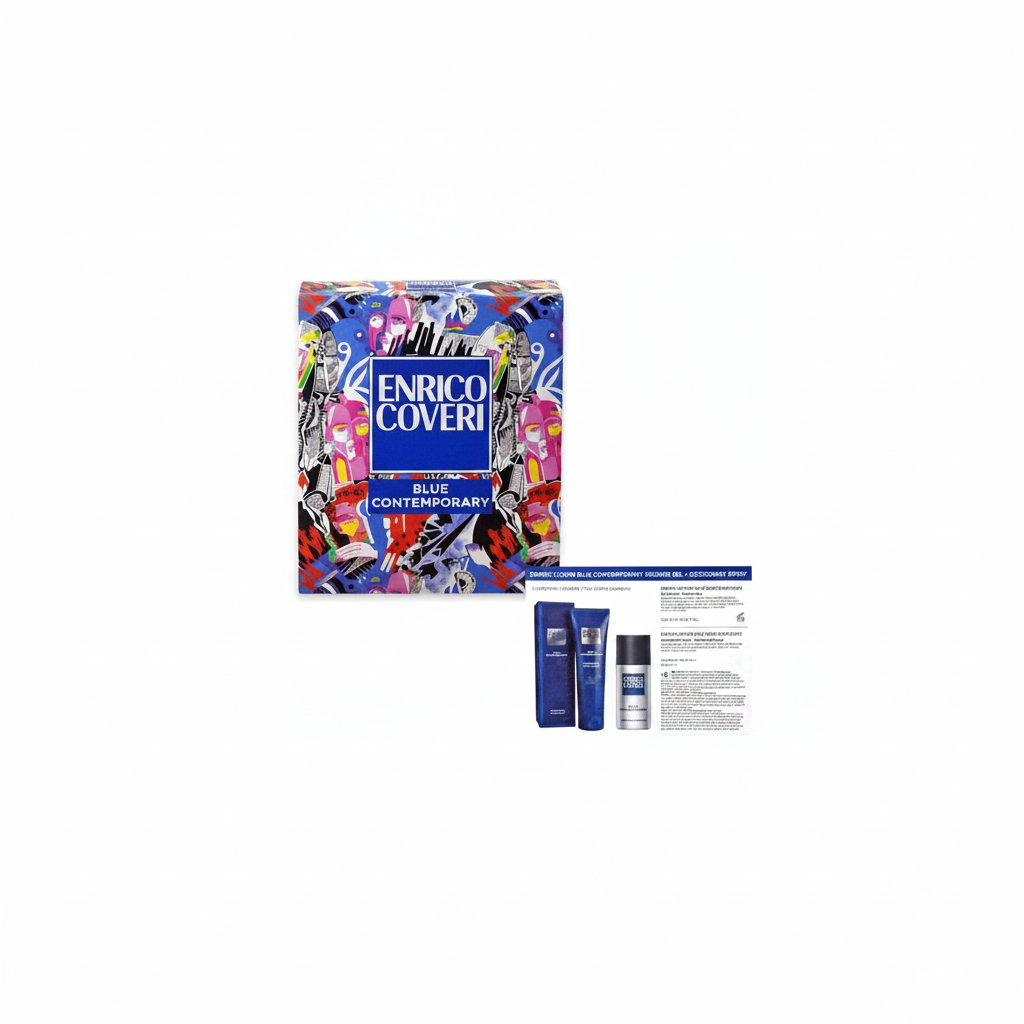 ENRICO COVERI BLUE CONTEMPORARY GEL DE DUCHA 300ML + DESODORANTE SPRAY 150ML