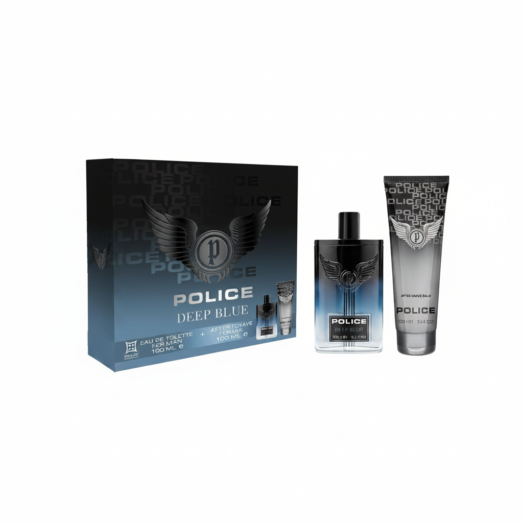 POLICE DEEP BLUE EDT 100ML + BÁLSAMO AFTER SHAVE 100ML