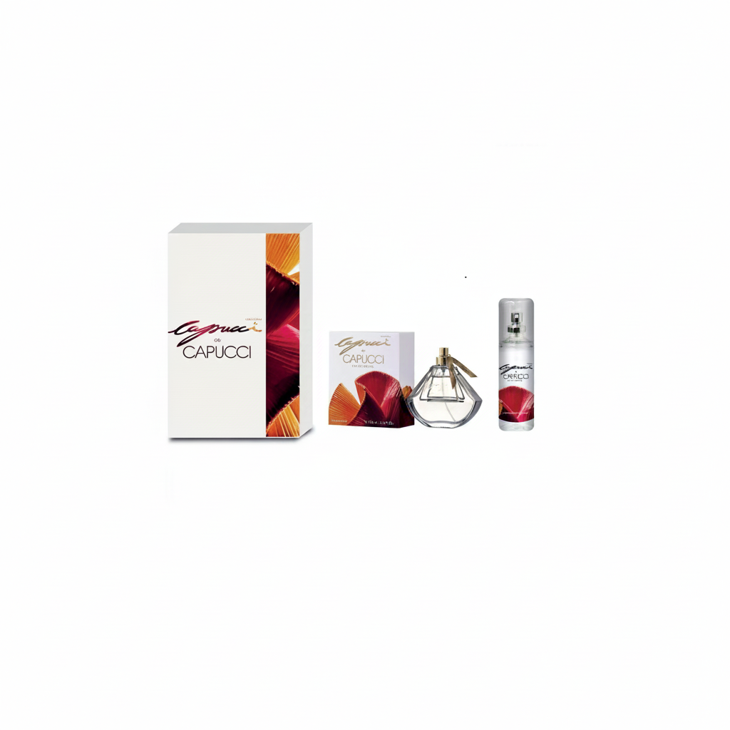 CAPUCCI DE CAPUCCI SET DE REGALO MUJER EDP 100ML + GEL DE DUCHA 100ML + BOLSO