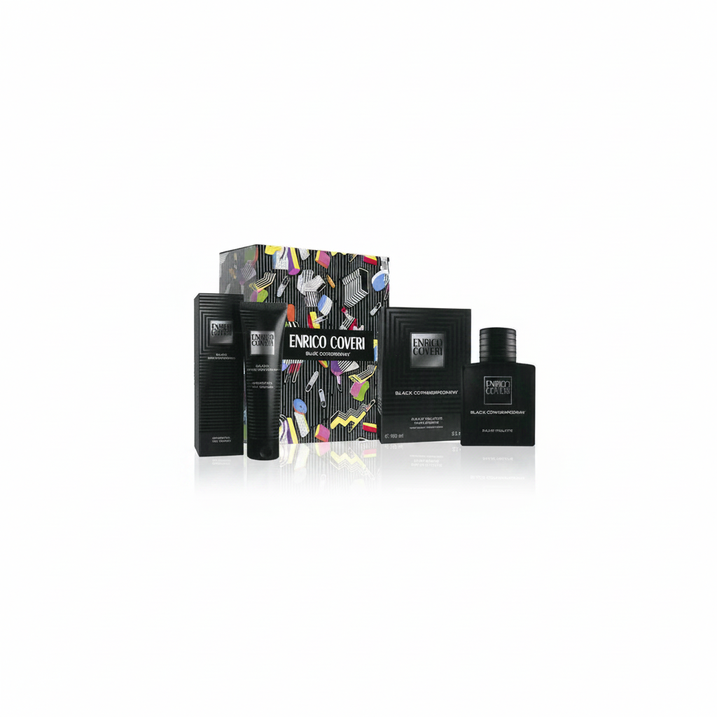 ENRICO COVERI BLACK CONTEMPORARY CONF. GEL DE DUCHA 300ML + SPRAY DESODORANTE 150ML