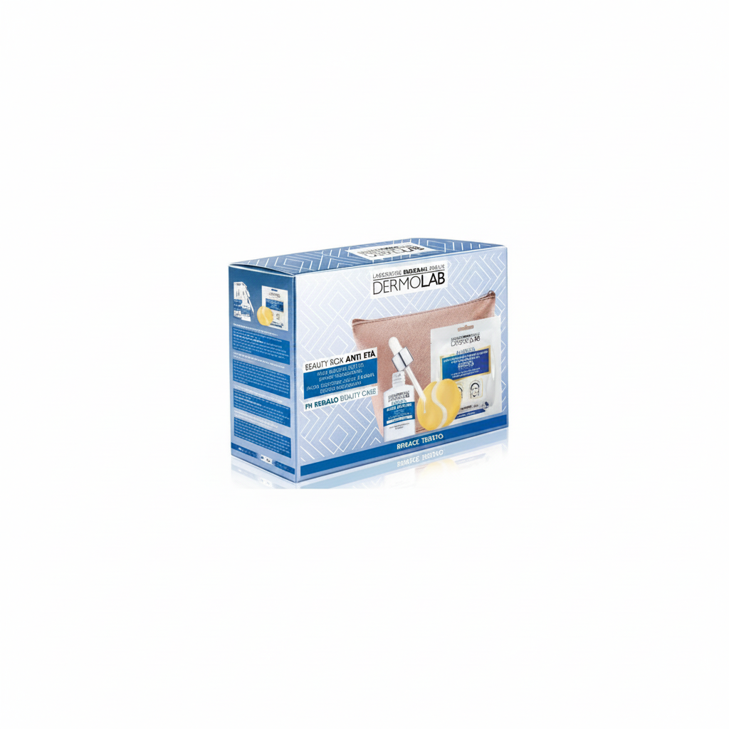 DERMOLAB BEAUTY BOX ANTI EDAD SUERO 30ML + PARCHE CONTORNO DE OJOS Y LABIOS + ESTUCHE DE BELLEZA