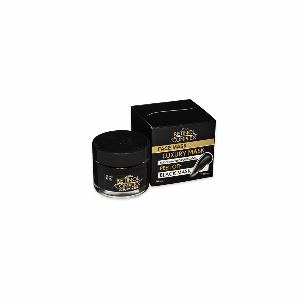 RETINOL COMPLEX MASCARILLA NEGRA PURIFICANTE FACIAL PEEL OFF LUJO MAX 50ML