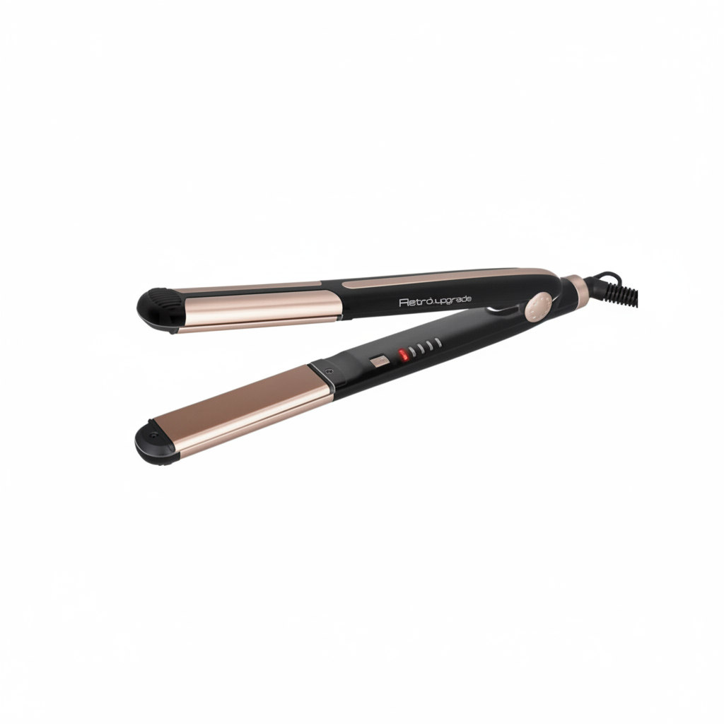 RETRO' PLANCHA DE TURMALINA PROFESIONAL RUP602C NEGRA
