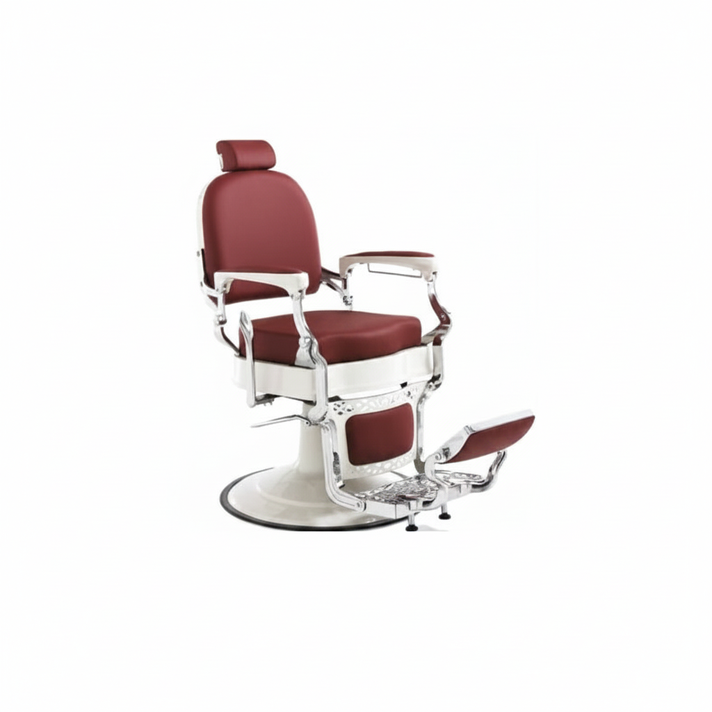 SILLÓN DE BARBERO HAIR MUSTANG BURDEOS ART. 370.764