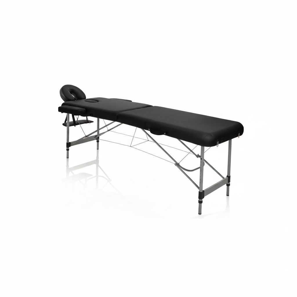 Camilla plegable Master aluminio negro art. 350.310