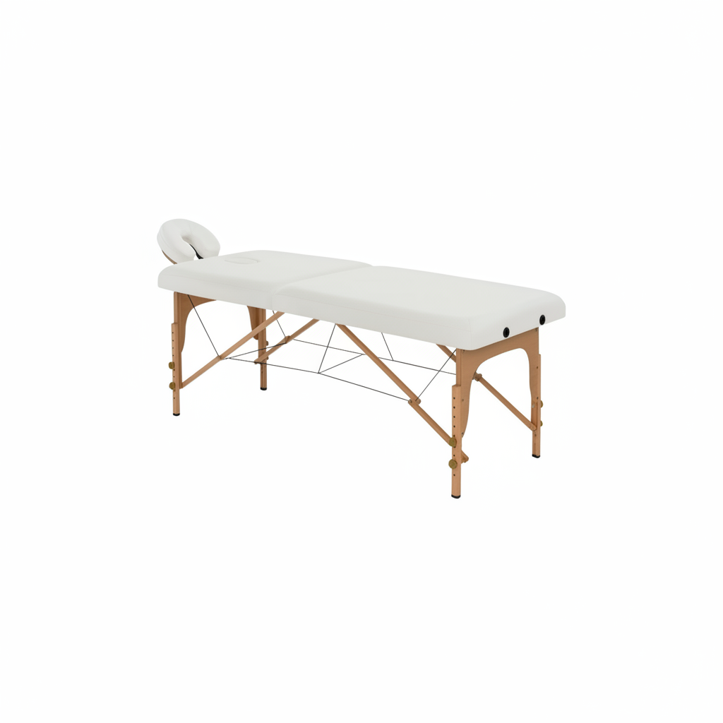 Camilla plegable Master madera blanco art. 350.305