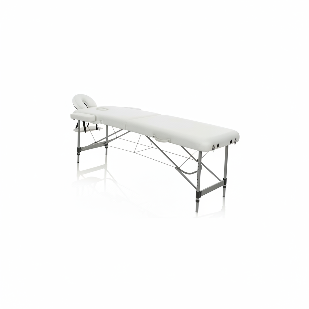 Camilla plegable Master aluminio blanco art. 350.309